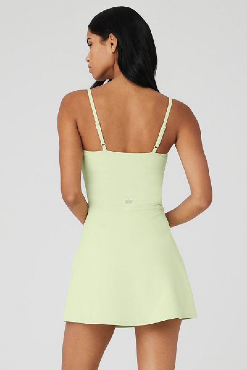 Vestido Alo Yoga Alosoft Courtside Tenis Feminino Verdes | 7026-APGKN