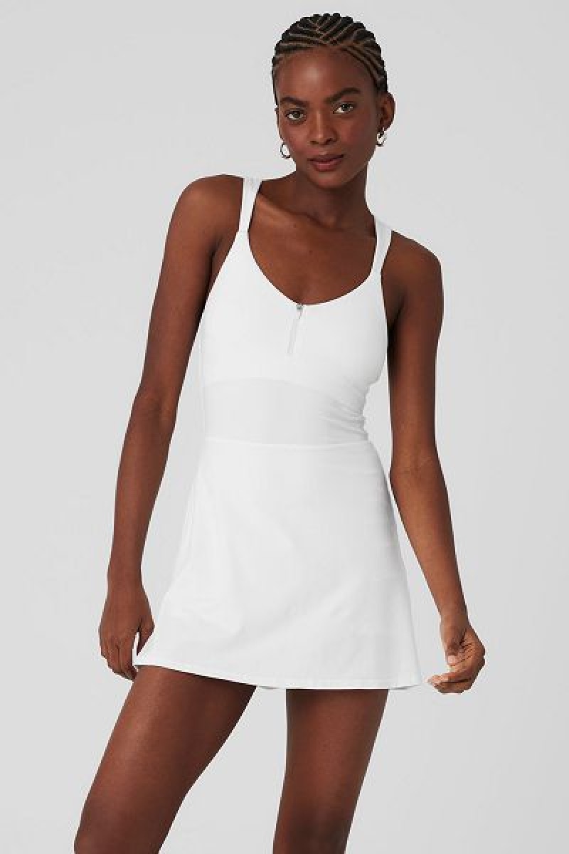 Vestido Alo Yoga Alosoft Showcase Feminino Branco | 8721-XQSUB